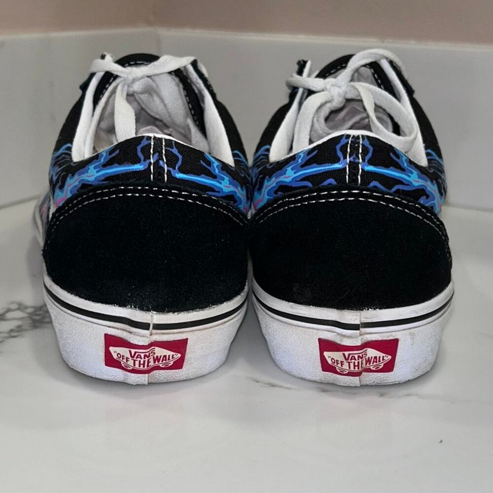 Vans‎ Old Skool Electric Flame Glow in the Dark Sneaker 9 Men's, 10.5 Women's - Picture 6 of 8